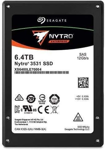 Seagate XS6400LE70004 Nytro 3531 6.4TB 2.5in. SAS 12.0Gb/s Solid State