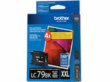 Brother Printer LC-79BK Super High Yield (XXL) Cartridge Ink - Retail Packaging-Black