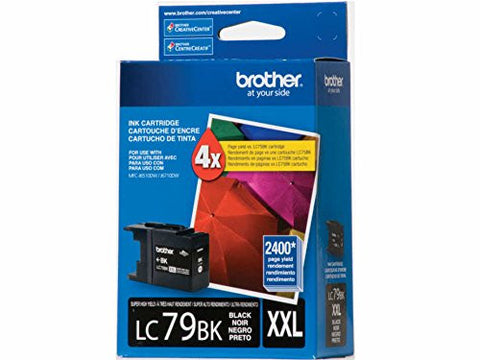 Brother Printer LC-79BK Super High Yield (XXL) Cartridge Ink - Retail Packaging-Black