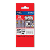 Brother Laminated Extra-Strength Black on Matte Silver 1 1/2 Inch Tape - Retail Packaging (TZeS961) - Retail Packaging