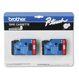 Brother P-Touch Tc Tape Cartridges For P-Touch Labelers, 1/2W, 2/Pack