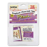 Brother 12mm Acid Free Tape, Black/White (TZeAF231)
