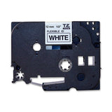 Brother P-Touch Tz Flexible Tape Cartridge For P-Touch Labelers, 1/2In X 26.2Ft