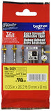 Brother Tape, Retail Packaging, 3/8 Inch, Black on Yellow (TZeS621) - Retail Packaging