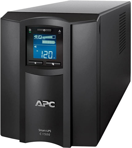 SMC1500C / APC Smart-UPS C, Line Interactive, 1440VA, Tower, 120V, 8x NEMA 5-15R outlets, SmartConnect port, USB and Serial communication