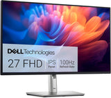 Dell P2725H 27" Full HD 16:9 5ms 100Hz IPS LED Monitor, Black and Silver