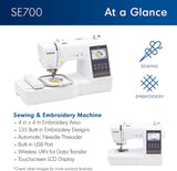 Brother SE700 Sewing and Embroidery Machine