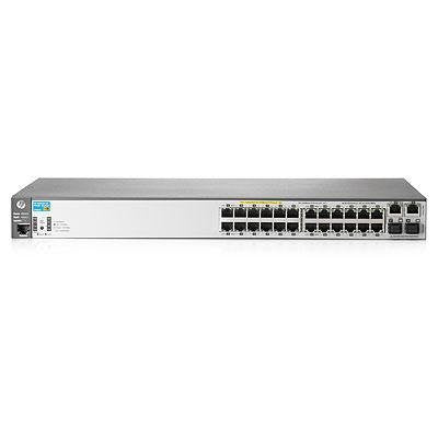 HP E2620-24-PoE+ Layer 3 Switch - 24 Ports - Manageable - 24 x POE+ - 2 x Expansion Slots - 10/100/1000Base-T, 10/100Base-TX - PoE Ports