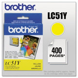Brother Innobella LC51Y Ink Cartridge, 400 Page Yield, Yellow