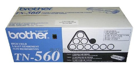 Brother TN-560 High-Yield Toner Cartridge - Retail Packaging