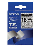 Brother Adhesive Tape Security,18MM, Black/White ( TZSE4 )
