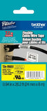 Brother Laminated Flexible ID Black on Yellow 1 Inch Tape - Retail Packaging (TZeFX651) - Retail Packaging
