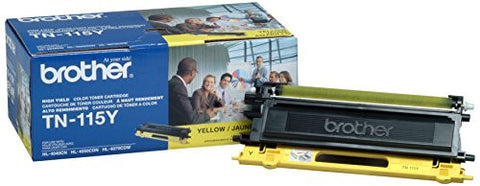 Brother TN115Y (Yellow) Toner Cartridge, High Yield: 4000 pages