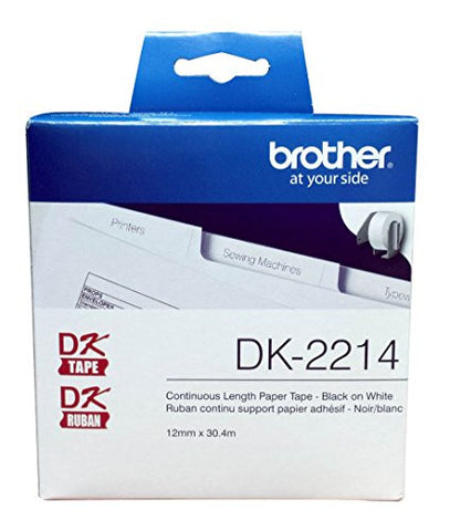 Brother DK-2214 Continuous Length Tape (100 Feet, 0.47