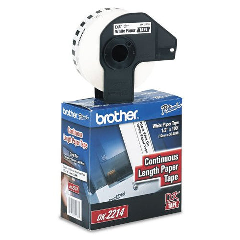 Brother DK-2214 Continuous Length Tape (100 Feet, 0.47