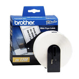 Brother DK-1208 Large Address Paper Label Roll (1.4x3.5, 400-Count) - Retail Packaging