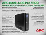 APC Back-UPS Pro 1500 UPS - 865W - 1500 VA BR1500G